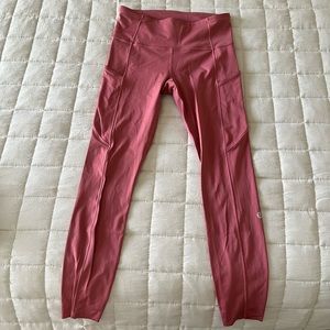 Lululemon 25” Pink Leggings